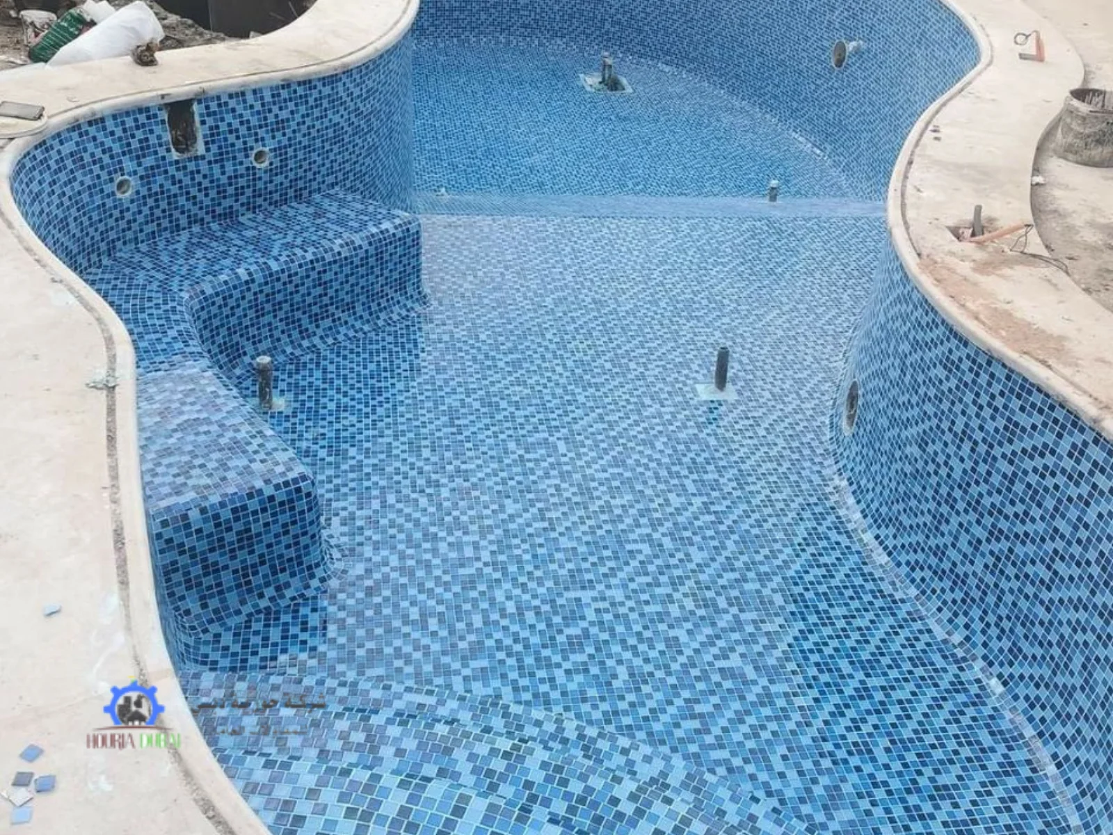 حورية دبي بناء مسبح في البيت | 0550055284 3 خطوات العمل لبناء مسبح في البيت