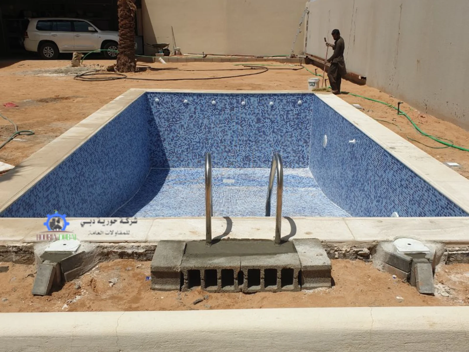 خطوات تصميم وبناء مسبح بالرياض